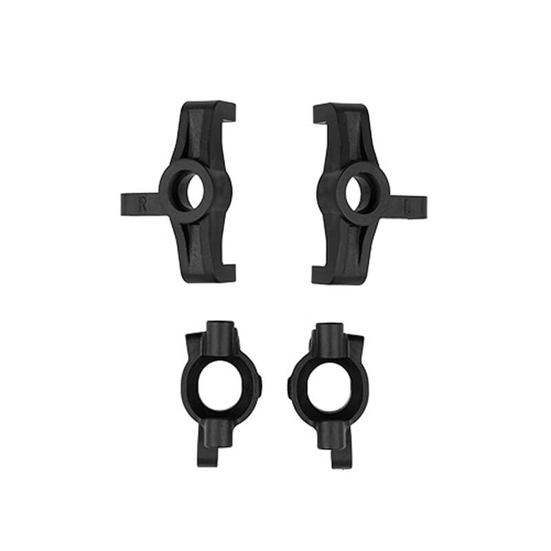 TEAM ASSOCIATED RC10 4WD STEERING AND CASTER BLOCKS BLK