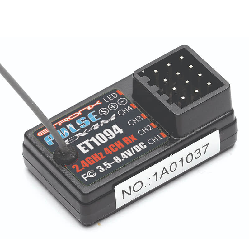 ETRONIX PULSE EX4M 4CH 2.4GHZ ANTENNALESS RECEIVER (ET1063)