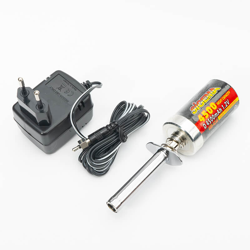 FASTRAX HIGH CAPACITY 4500mah GLOW STARTER w/CHARGER  (Euro 2-pin Plug)