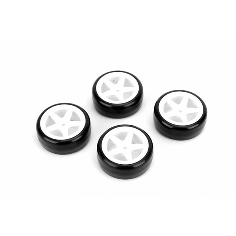 LOUISE RC 1/10 DRIFT TYRES 5 SPOKE WHEEL-WHITE(26MM)