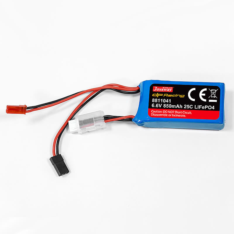 JOYSWAY 6.6V 850MAH LIFEPO4 25c BATTERY - DF65/95 RX