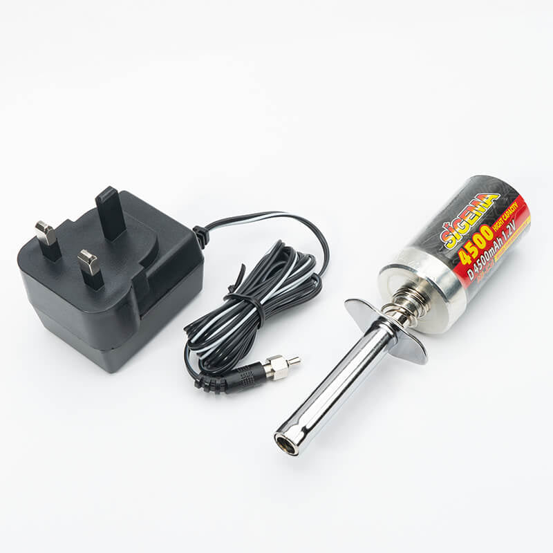 Fastrax High Capacity 4500mAh Glow Starter and Charger (UK PLUG)