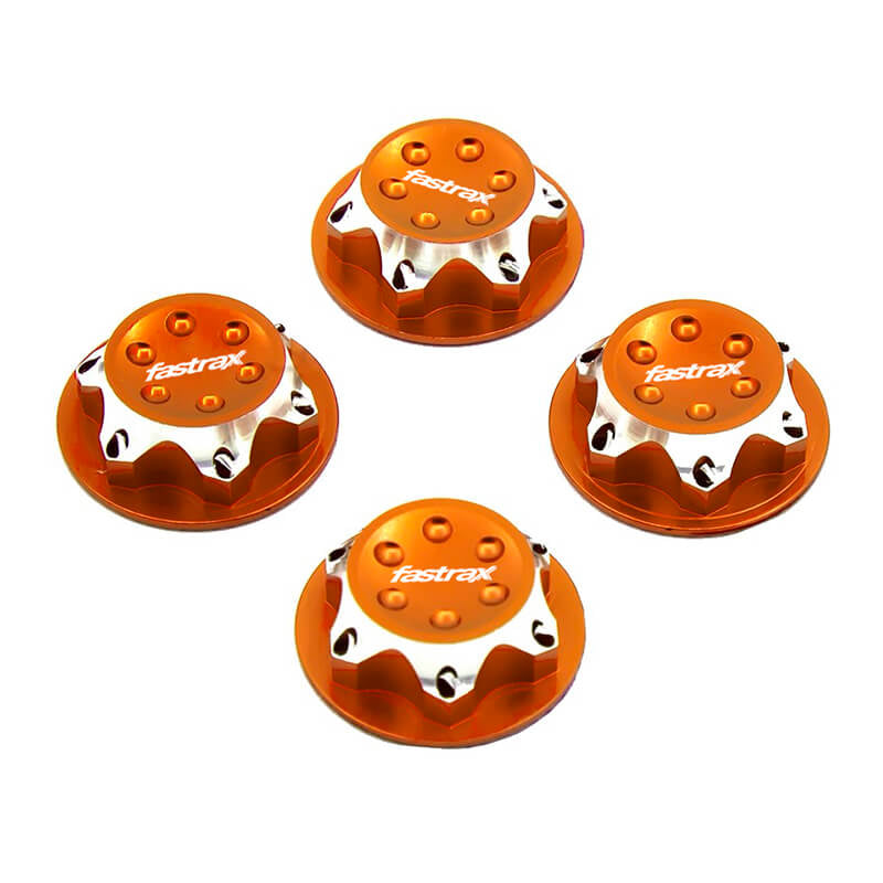 FASTRAX ANTIDUST 17MM SERRATED ALUMINIUM WHEEL NUTS (4) - ORA