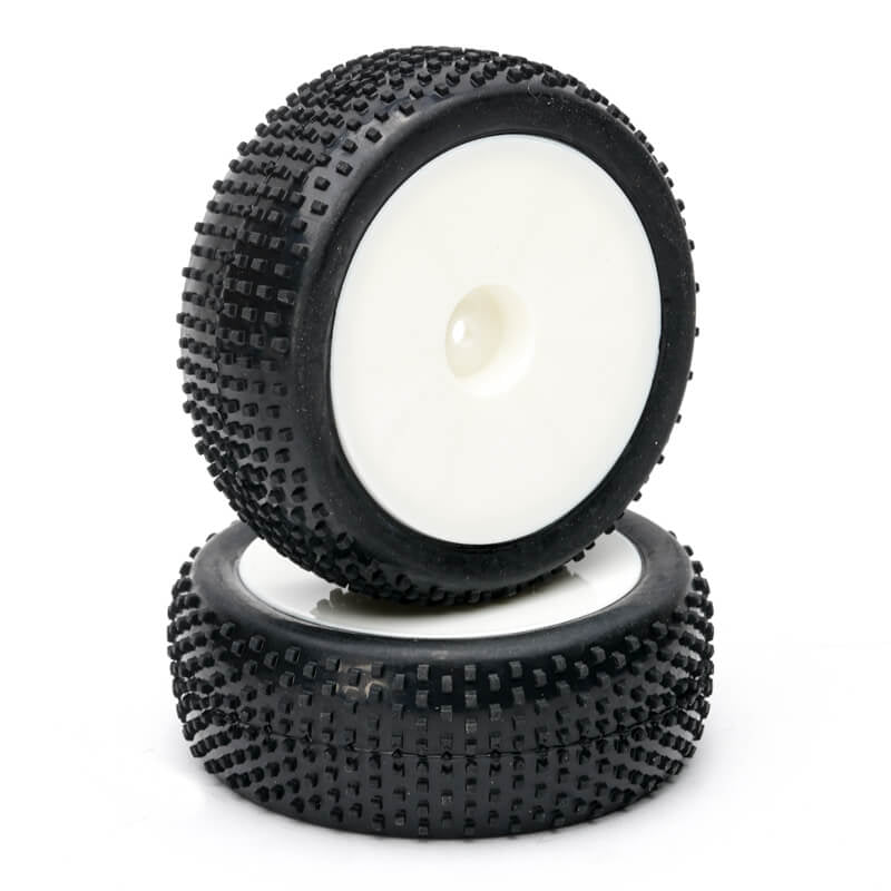 Fastrax 1/10th Mounted Buggy Tyres Lp 'Block' Front