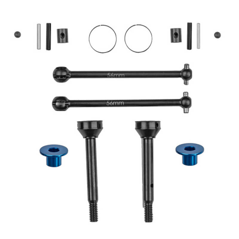 TEAM ASSOCIATED RC10GB REAR CVA SET, 56MM