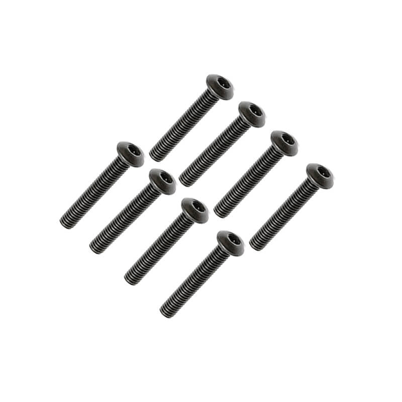 FTX BUTTON HEAD HEX SCREW M3 X 16MM (8PC)