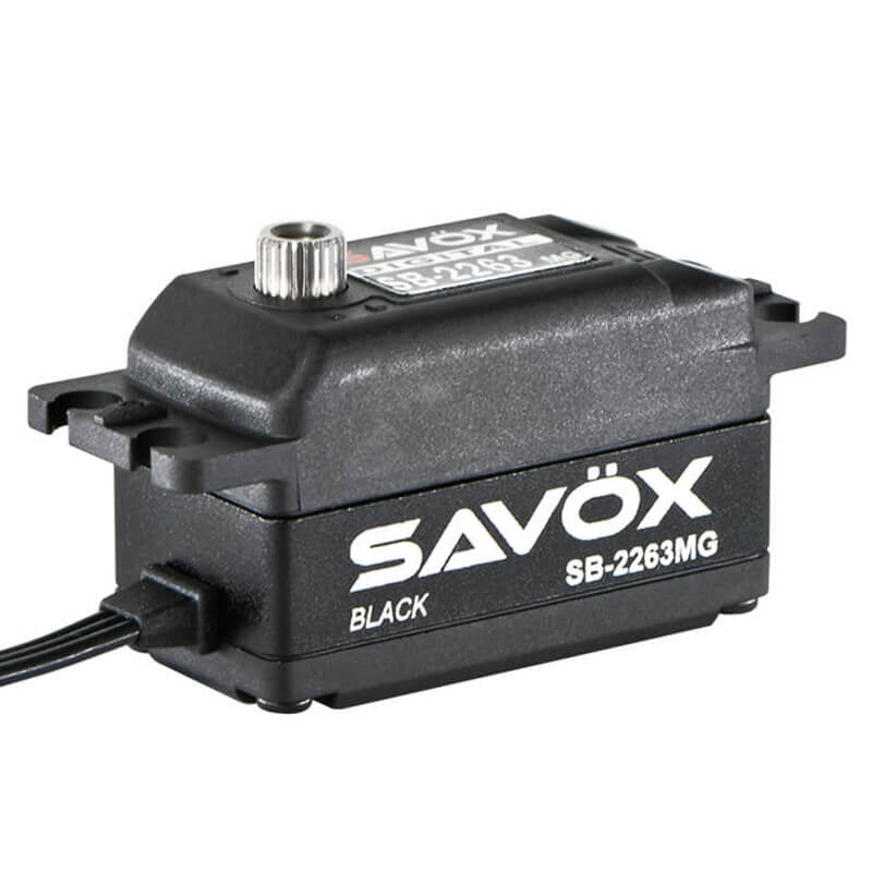 SAVOX LOW PROFILE BRUSHLESS DIGITAL SERVO 10KG/0.076s@6.0V - BLACK