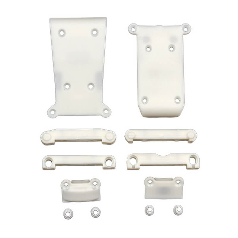 TEAM ASSOCIATED REFLEX 14B CLASSIC SKID PLATES/ARM MOUNTS NATURAL