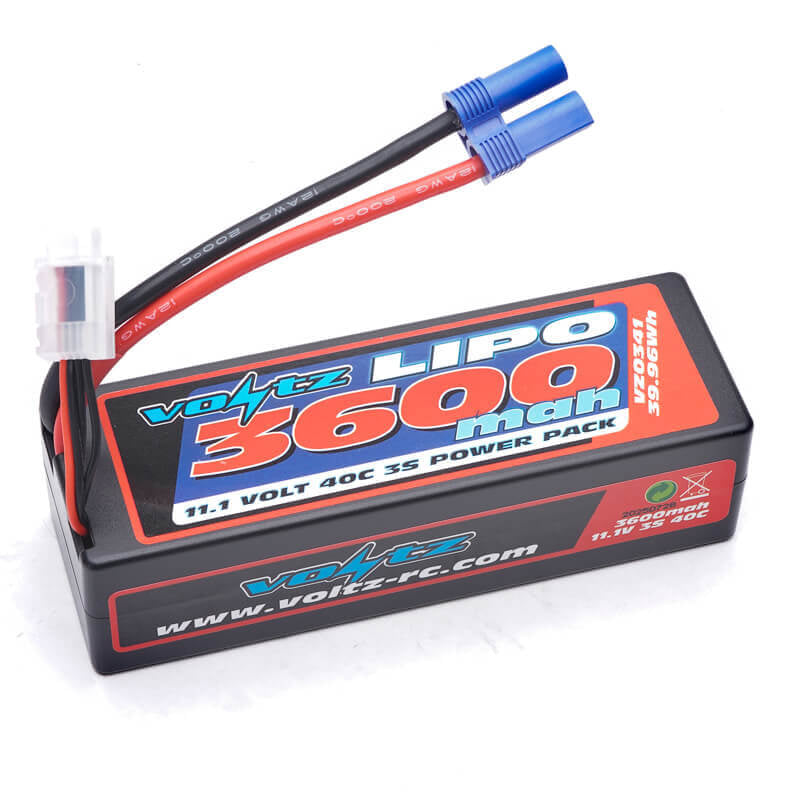 VOLTZ 3600mah HARD CASE 11.1V 3S 40C LIPO STICK