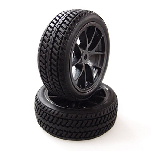CARISMA 24mm MULTI SPOKE WHEEL MOUNTED SLICK TYRES (PR)