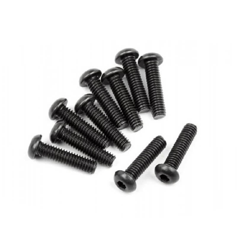 HOBAO M2 X 10MM HEX SOCKET BUTTON HEAD SCREWS (PK 10)