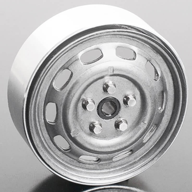 RC4WD STAMPED STEEL 1.7" 10-OVAL HOLE WHEELS (PLAIN)