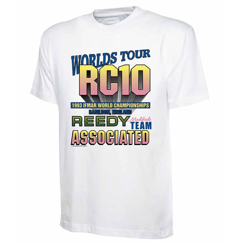 TEAM ASSOCIATED/REEDY WORLDS TOUR 1993 T-SHIRT - MEDIUM