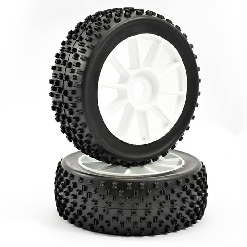 Fastrax 1/8 Premounted Buggy Tyres 'maths /10 Spoke"