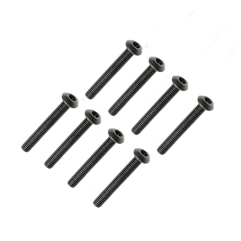 FTX BUTTON HEAD HEX SCREW M3 X 30MM (8PC)