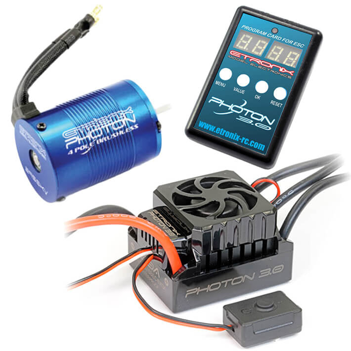 ETRONIX PHOTON 3.0 60A ESC / 11.0R 3450KV MOTOR COMBO