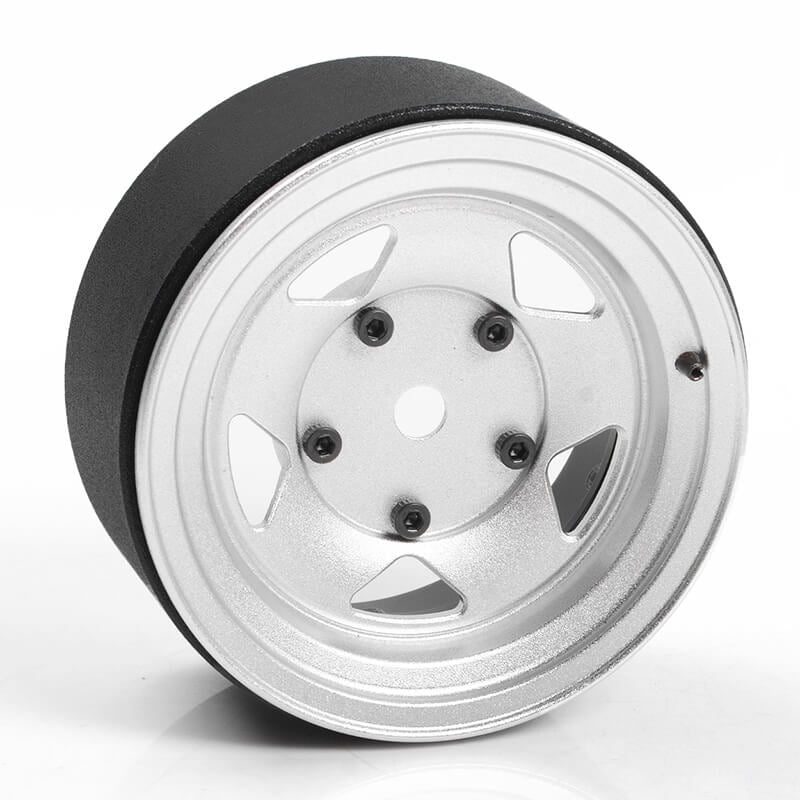 RC4WD SEREN 2.2" BEADLOCK WHEELS W/ CENTER CAPS (SILVER)
