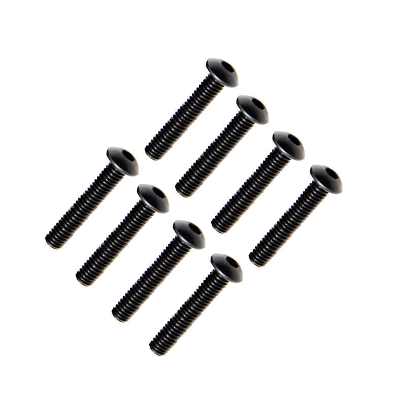 FTX BUTTON HEAD HEX SCREW M4 X 20MM (8PC)