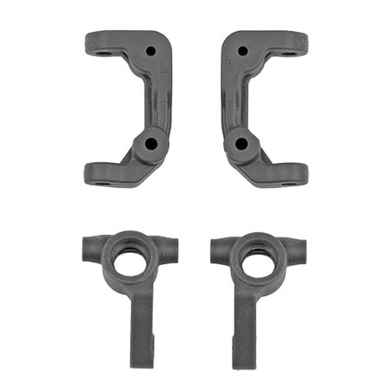TEAM ASSOCIATED RB10 RETRO STEERING/CASTER BLOCKS, GREY