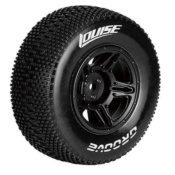 LOUISE RC SC-GROOVE 1/10 RR SOFT SLASH RR , SLASH 4*4 F/R BLACK