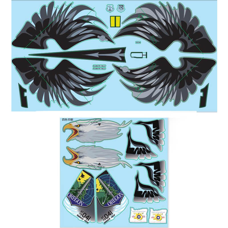 XFLY TWIN 40MM F-15 (NATIOANL GUARD) DECAL SHEET