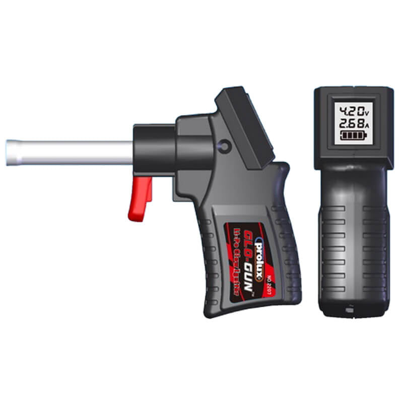 PROLUX GLO-GUN LIPO GLOW IGNIT OR WITH LCD INDICATOR USB-C CABLE