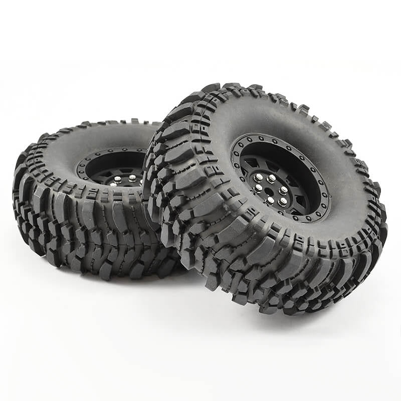 FASTRAX 1:10 CRAWLER ROCKO 1.9 MOUNTED SCALE WHEEL BLACK