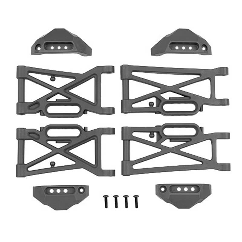 TEAM ASSOCIATED RIVAL MT10 FT SUSPENSION ARM SET, GREY