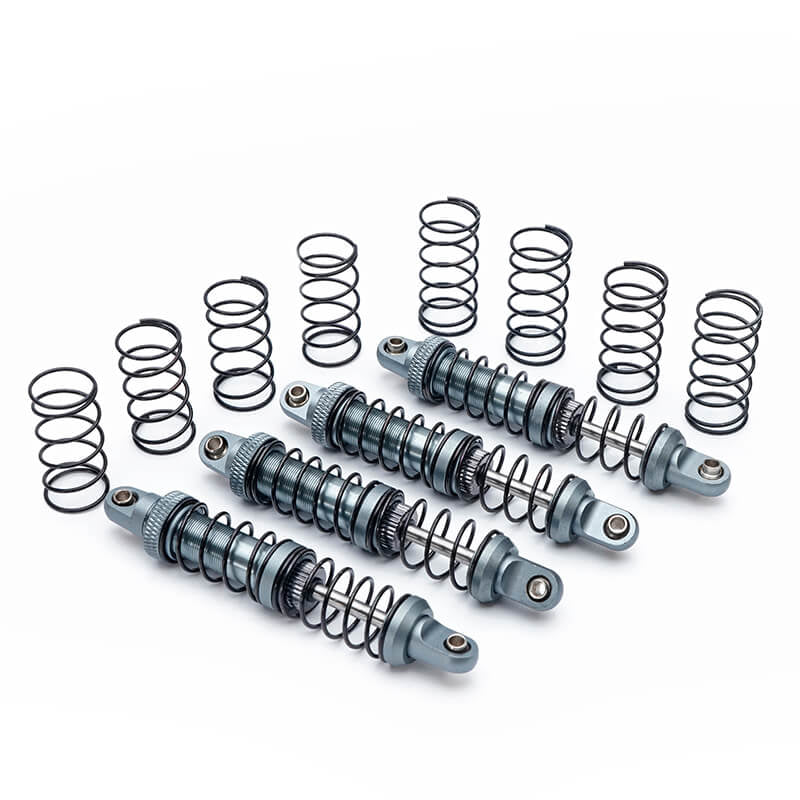 FASTRAX ALUMINIUM ADJUSTABLE 1:10 CRAWLER 80MM SHOCK SET 4PCS