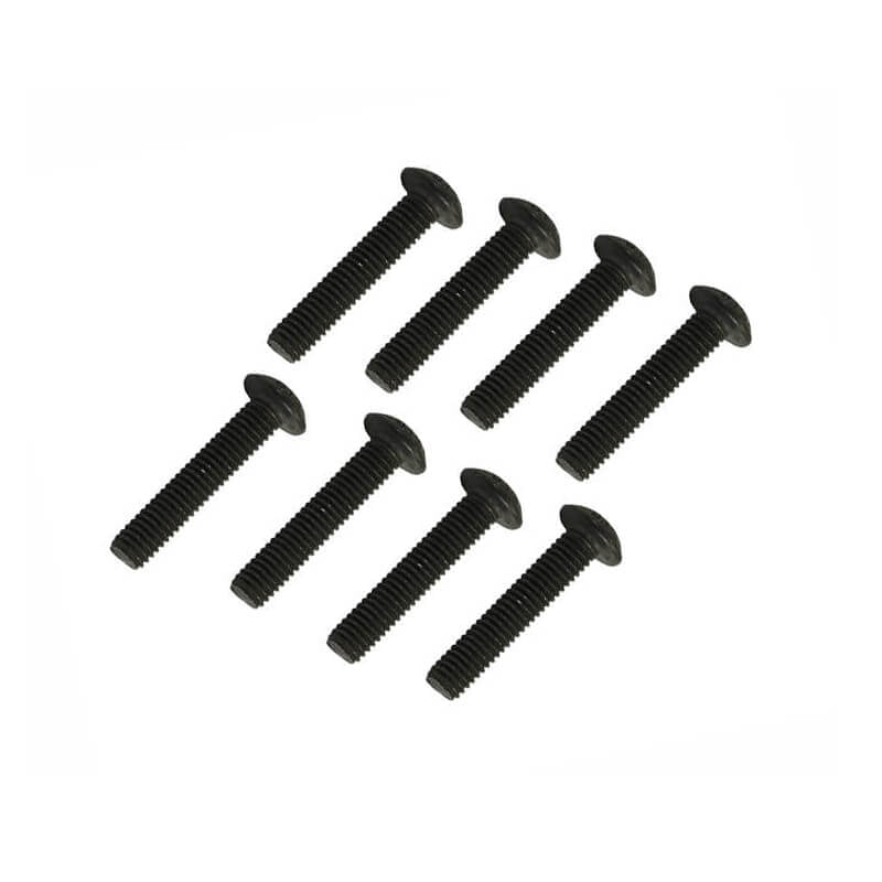 FTX BUTTON HEAD HEX SCREW M3 X 15MM (8PC)
