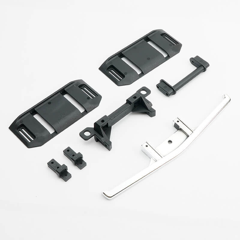 FTX RUFFNECK SIDE PLATE, RR BODY HOLDER, MOTOR MOUNT, FR BUMPER