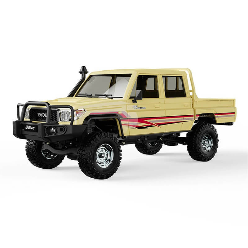 UDI RC TOYOTA LAND CRUISER RTR 1/18 DOUBLE CAB B/LESS SAND