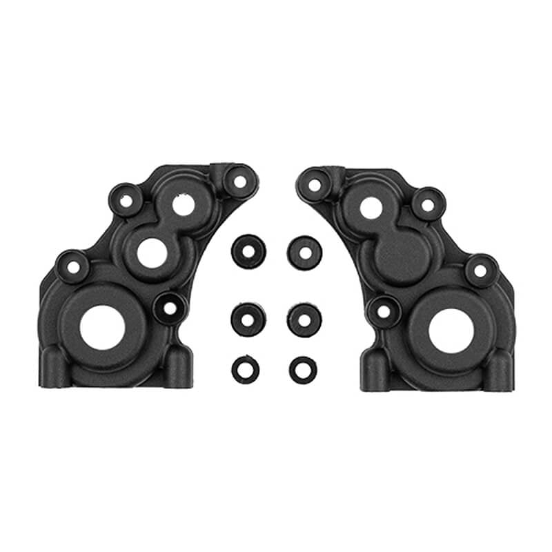 TEAM ASSOCIATED RC10 4WD REAR TRANSMISSION CASE BLACK