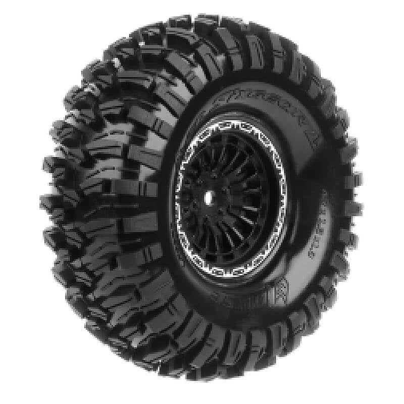 LOUISE RC CR-SIXGEAR 1.9 SUPER SOFT BLACK HEX 12MM