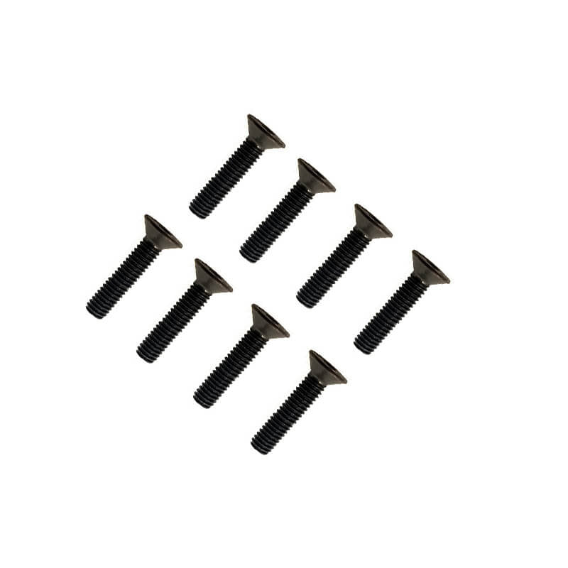 FTX FLAT HEAD HEX SCREW M4 X 20MM (8PC)