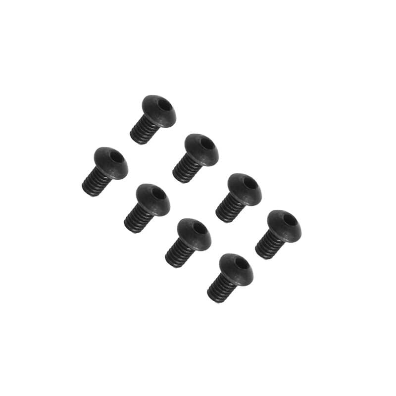 FTX BUTTON HEAD HEX SCREW M2 X 6MM (8PC)