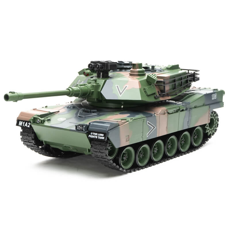 BROTHER TANK RC TANK 1:18 USA M1A2 CAMO GREEN