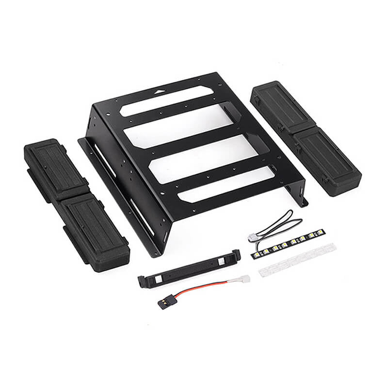 RC4WD REAR BED RACK & TOOL BOX W/LIGHT BAR FOR VANQUISH VS4-10 PHOENIX