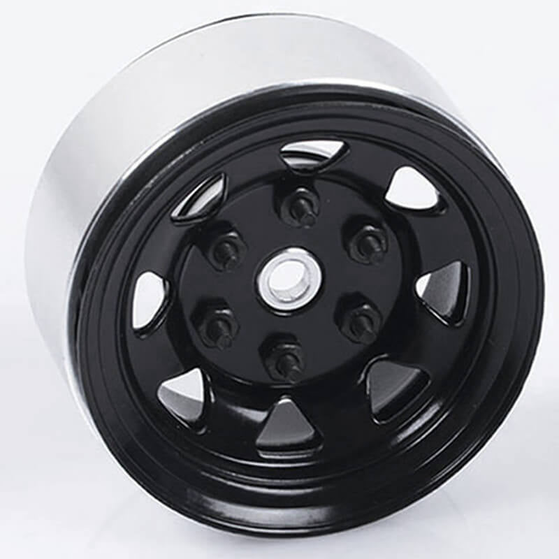 RC4WD STAMPED STEEL 1.55" STOCK BLACK BEADLOCK WHEELS