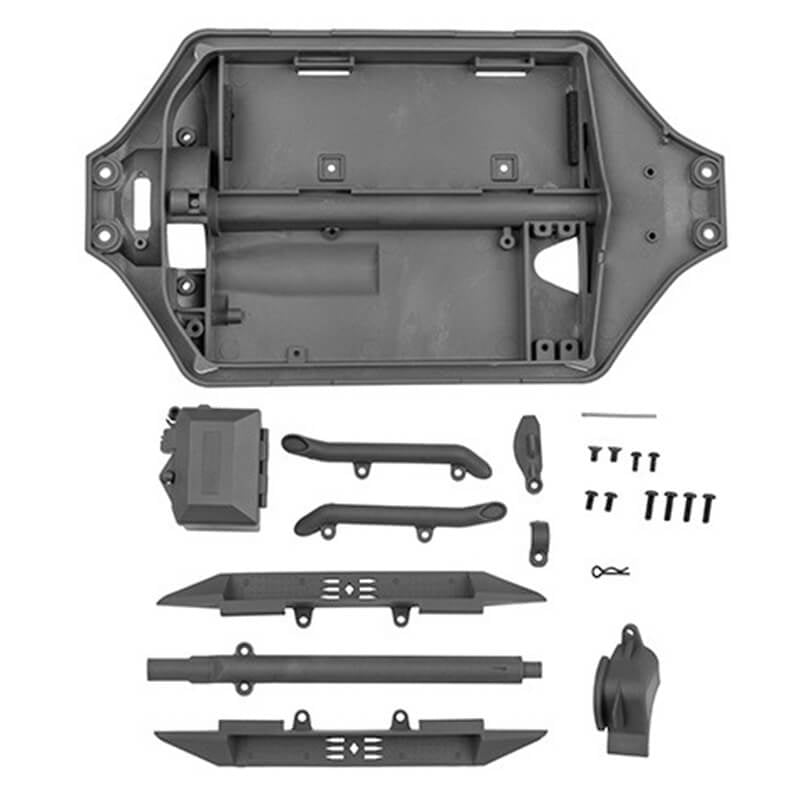 TEAM ASSOCIATED RIVAL MT10 FT CHASSIS, GREY