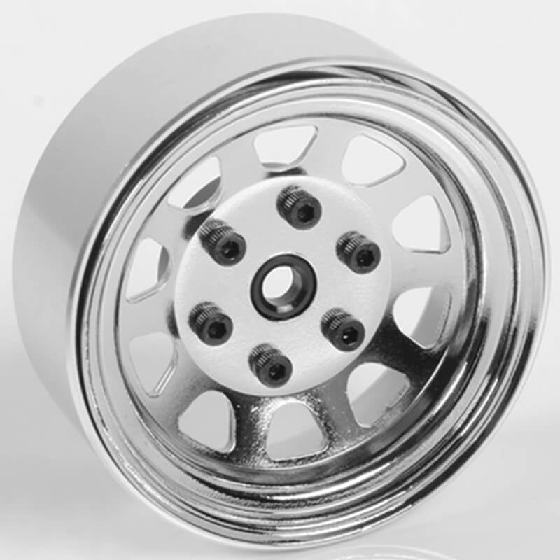 RC4WD STAMPED STEEL 1.7" BEADLOCK WAGON WHEELS (CHROME)