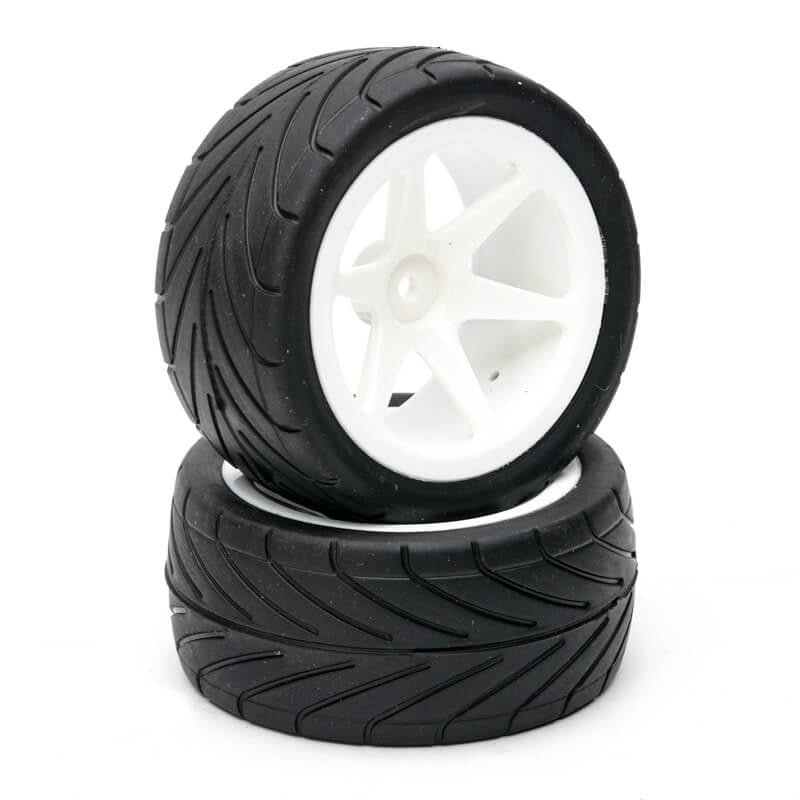 Fastrax 1/10th Mounted Buggy Tyres Lp 'Arrow' Rear