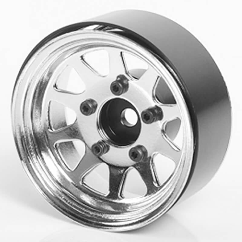 RC4WD OEM STAMPED STEEL 1.55" BEADLOCK WHEELS (CHROME)