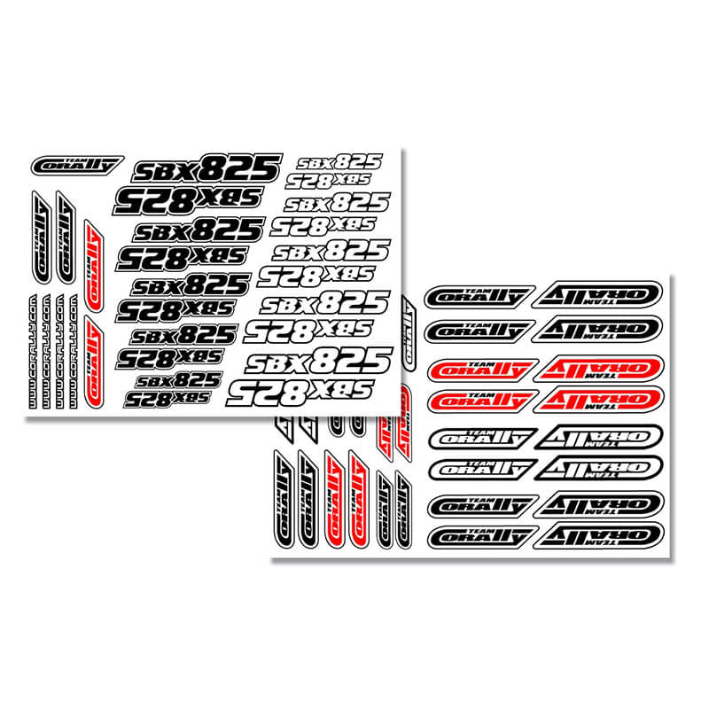 CORALLY BODY DECAL SHEET - SBX-825 PRE-CUT