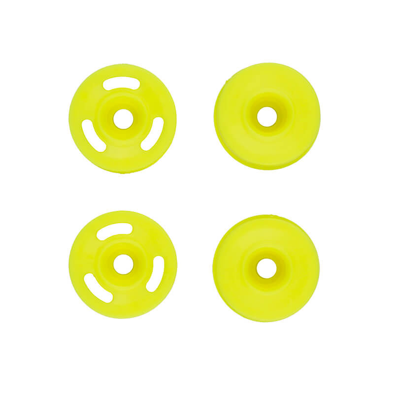 TEAM ASSOCIATED RC28R WHEEL SET, YELLOW