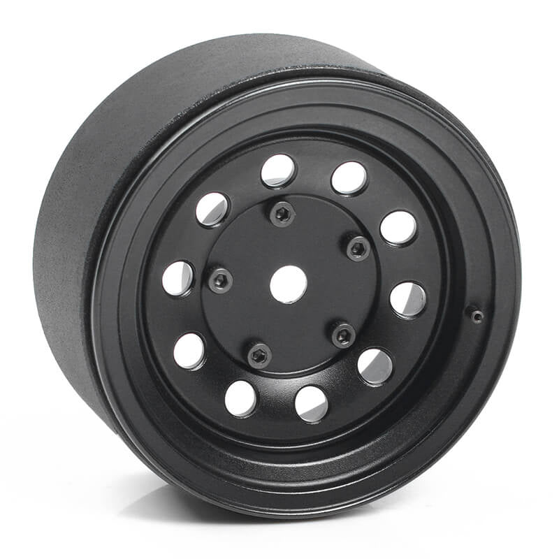 RC4WD BURATO 2.2" BEADLOCK WHEELS W/ CENTER CAPS (BLACK)