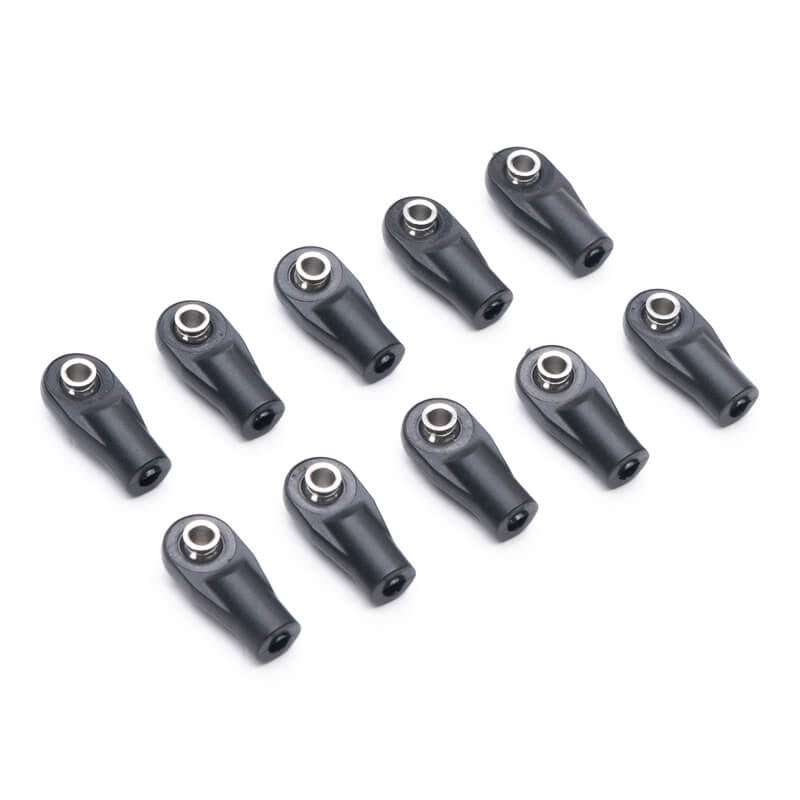 FASTRAX STRAIGHT NYLON ROD ENDS 22.5X10MM M4 SCREW (10PCS)