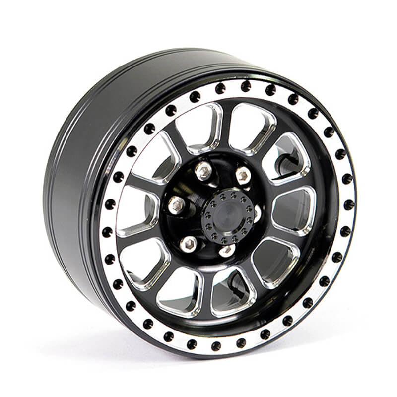 FASTRAX ALUMINUM BEADLOCK TEN 1.9" WHEELS - BLACK (4PC)