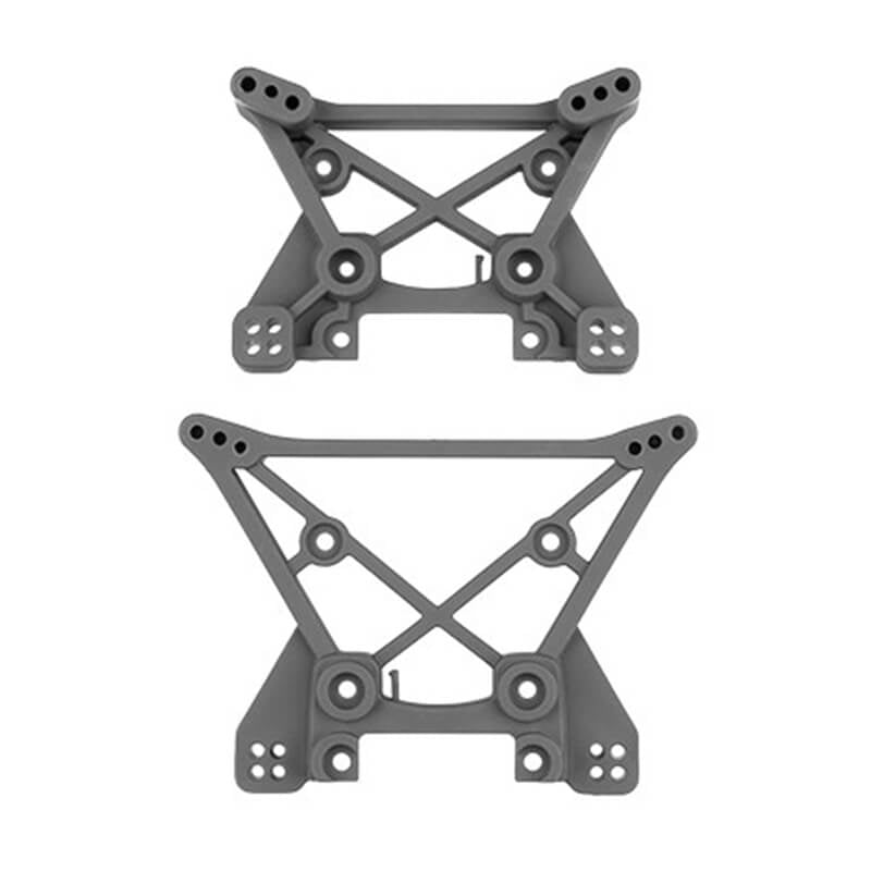 TEAM ASSOCIATED RIVAL MT10 FT SHOCK TOWER SET, GREY