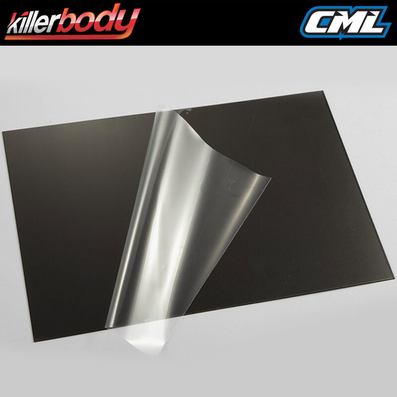 KILLERBODY CARBON FINISH LEXAN SHEET 203 X 305 X 0.5MM